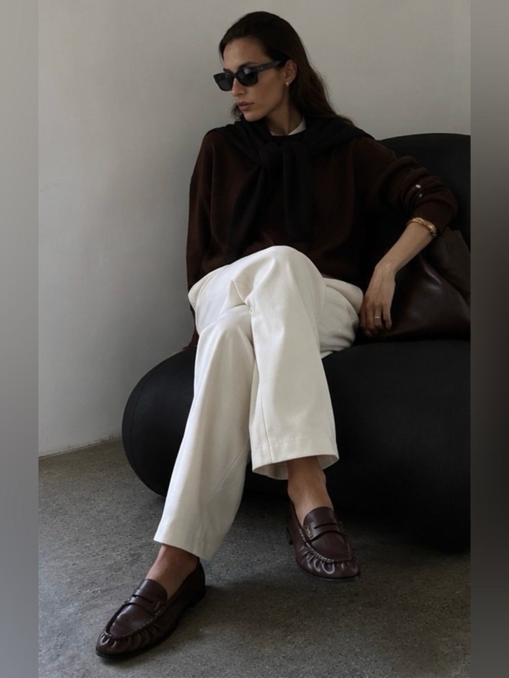 Saint Laurent Le Loafer in Paris Brown - Picture 14 of 16